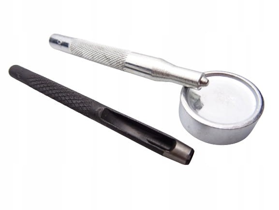 Zestaw do montażu nap zatrzasków standard 17 mm + 30 sztuk nap wycinak