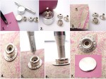 Zestaw do montażu nap zatrzasków standard 17 mm + 30 sztuk nap wycinak