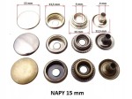 Zestaw montaż zatrzasków nap standard 15 mm + 30 szt nap