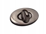 Zamek zapięcie metalowy do torebki 37 x 23 mm czarny