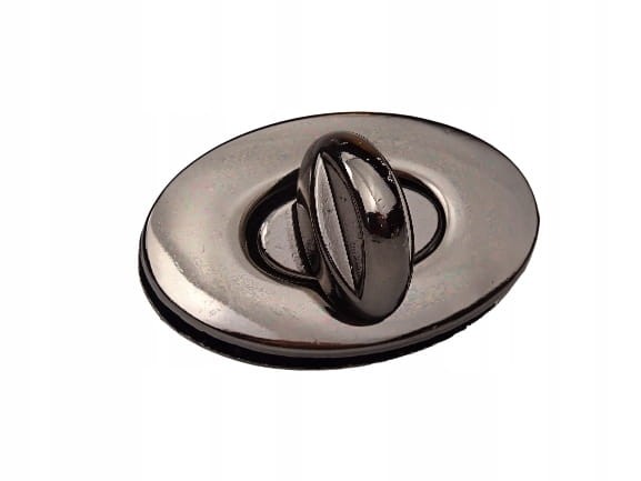 Zamek zapięcie metalowy do torebki 37 x 23 mm czarny