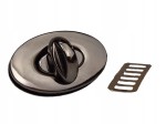 Zamek zapięcie metalowy do torebki 37 x 23 mm czarny