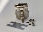 Zamek zapięcie do torebki 27 / 40 mm srebrne