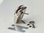 Zamek zapięcie do torebki 27 / 40 mm srebrne