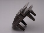 Zamek zapięcie metalowe do teczki 50 / 52 mm czarny
