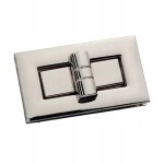 Zamek zapięcie do torebki teczki 50 x 30 mm srebrny