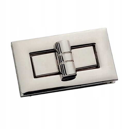 Zamek zapięcie do torebki teczki 50 x 30 mm srebrny