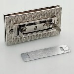 Zamek zapięcie do torebki teczki 50 x 30 mm srebrny