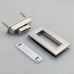 Zamek zapięcie do torebki teczki 50 x 30 mm srebrny