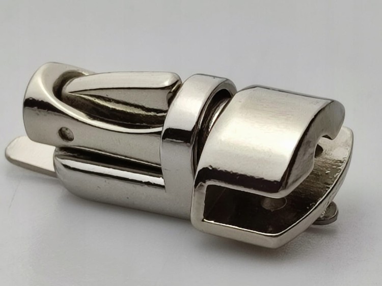 Zamek zapięcie metalowe do teczki 20 / 34 mm srebrny