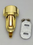 Zamek zapięcie metalowe do teczki 20 / 34 mm złoty