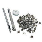 Zestaw do montażu nitów 8 / 3 / 9 mm dwustronnych LUX zbijak 50 sztuk