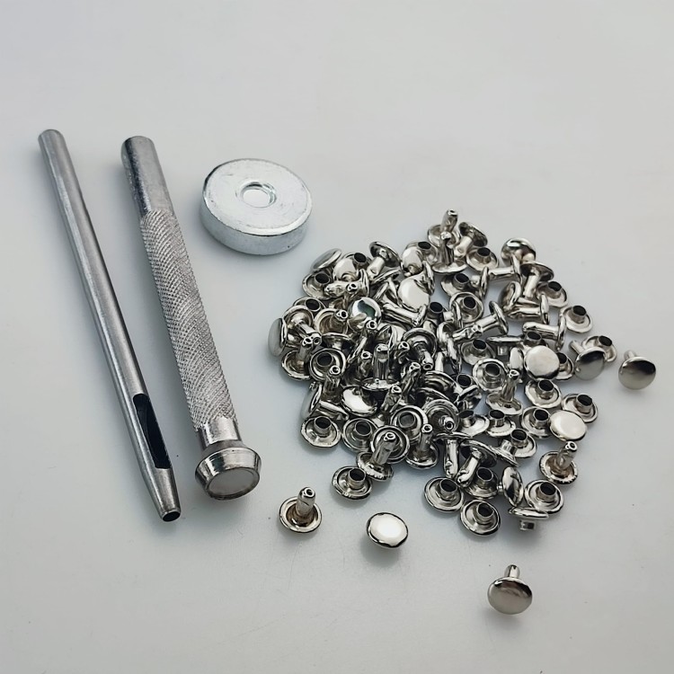 Zestaw do montażu nitów 8 / 3 / 9 mm dwustronnych LUX zbijak 50 sztuk