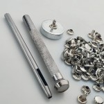 Zestaw do montażu nitów 8 / 3 / 9 mm dwustronnych LUX zbijak 50 sztuk