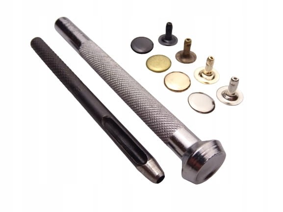 Zestaw do montażu nitów 10 mm + 40 nitów dziurkacz