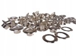Oczka Polskie metalowe kaletnicze 6 / 12 / 5 mm 1000 sztuk NIKIEL