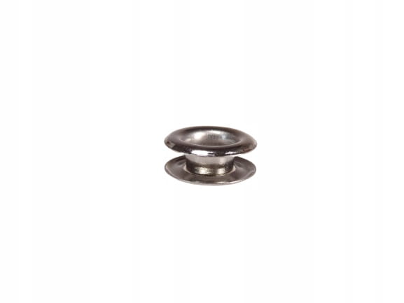 Oczka Polskie metalowe kaletnicze 6 / 12 / 5 mm 1000 sztuk NIKIEL