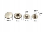 Napy alfa nikiel kaletnicze 12,5 mm 50 szt