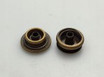 Napy zatrzaski stare złoto kaletnicze 15 mm 50 szt