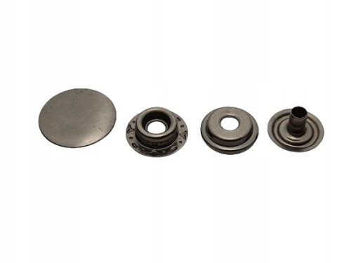 Napy zatrzaski ciemny nikiel 17mm 50 szt