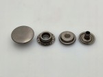 Napy zatrzaski ciemny nikiel 17mm 50 szt