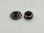 Napy zatrzaski ciemny nikiel 17mm 50 szt