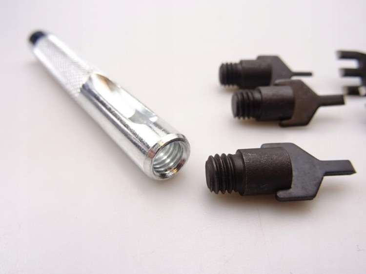 Wybijak wycinak otworów w skórze pod szew 1,6 mm / 2,4 mm / 3,2 mm / 6 szt