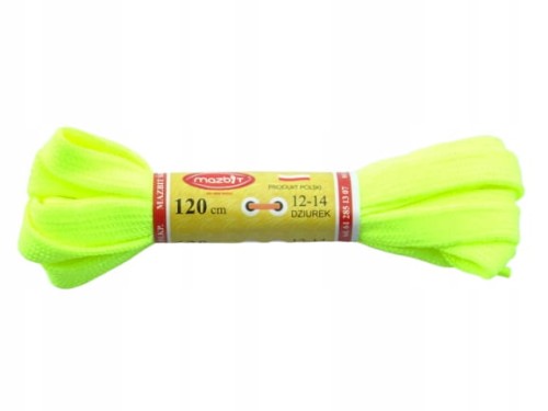 Sznurowadła sznurówki płaskie 120 cm cytrynowe