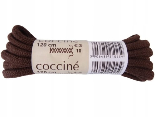 Sznurowadła sznurówki 100 % bawełny 120 cm BRĄZOWE 5
