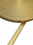 Pasek eko skóra do torebki 8 mm / 100 cm złoty