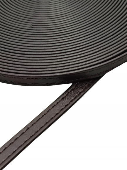 Pasek eko skóra do torebki 8 mm / 100 cm ciemny brąz