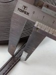 Pasek eko skóra do torebki 8 mm / 100 cm ciemny brąz