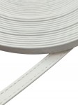 Pasek eko skóra do torebki 8 mm / 100 cm biały