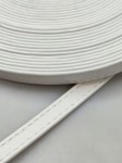 Pasek eko skóra do torebki 8 mm / 100 cm biały