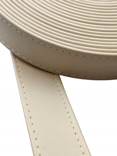 Pasek eko skóra do torebki 30mm / 150 cm jasny beż
