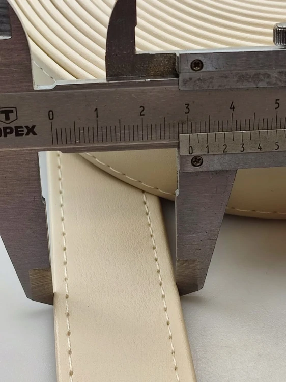 Pasek eko skóra do torebki 30mm / 150 cm jasny beż