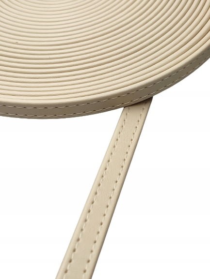 Pasek eko skóra do torebki 10 mm / 150 cm beż