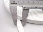 Pasek eko skóra do torebki 10 mm / 150 cm biały