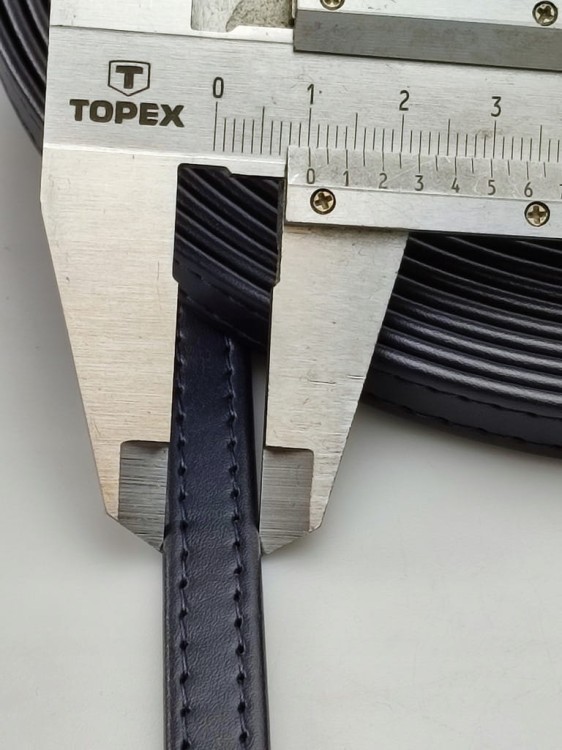 Pasek eko skóra do torebki 10 mm / 150 cm granat