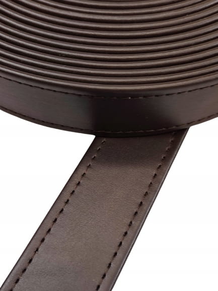Pasek eko skóra do torebki 30 mm / 1 metr ciemny brąz