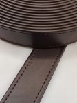 Pasek eko skóra do torebki 30 mm / 1 metr ciemny brąz