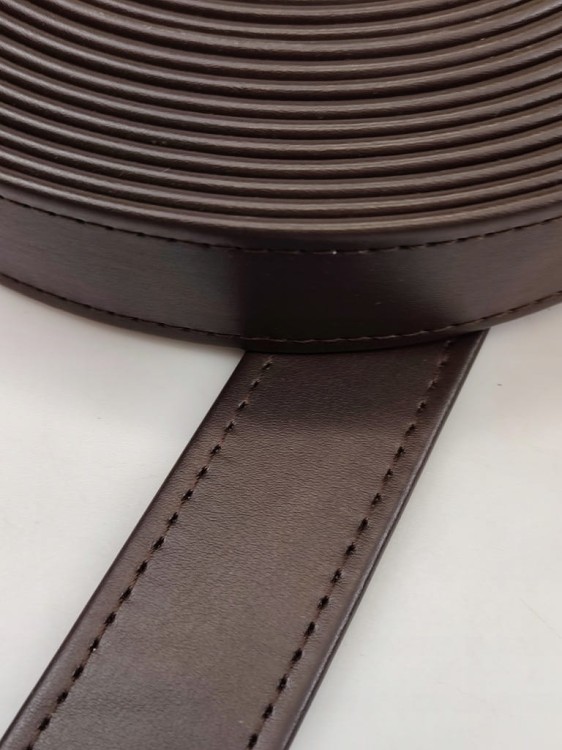 Pasek eko skóra do torebki 30 mm / 1 metr ciemny brąz