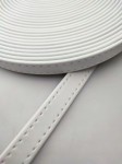 Pasek eko skóra do torebki 15 mm / 1 metr biały