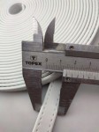 Pasek eko skóra do torebki 15 mm / 1 metr biały