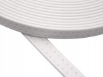 Pasek eko skóra do torebki 10 mm / 1 metr biały