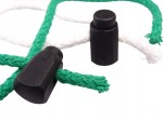 Stoper plastikowy do sznurka 6 mm czarny 10 sztuk