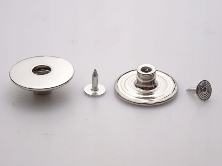 Guzik metalowy do spodni kurtki 24 mm 10 sztuk