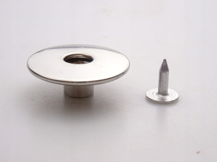 Guzik metalowy do spodni kurtki 24 mm 10 sztuk