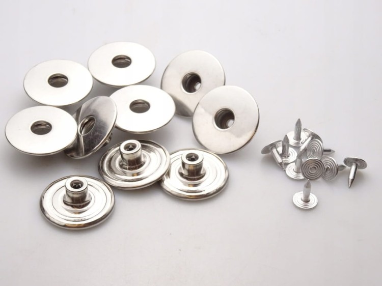 Guzik metalowy do spodni kurtki 24 mm 10 sztuk