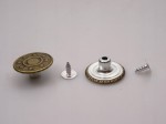 Guzik metalowy do spodni kurtki 20 mm 10 sztuk